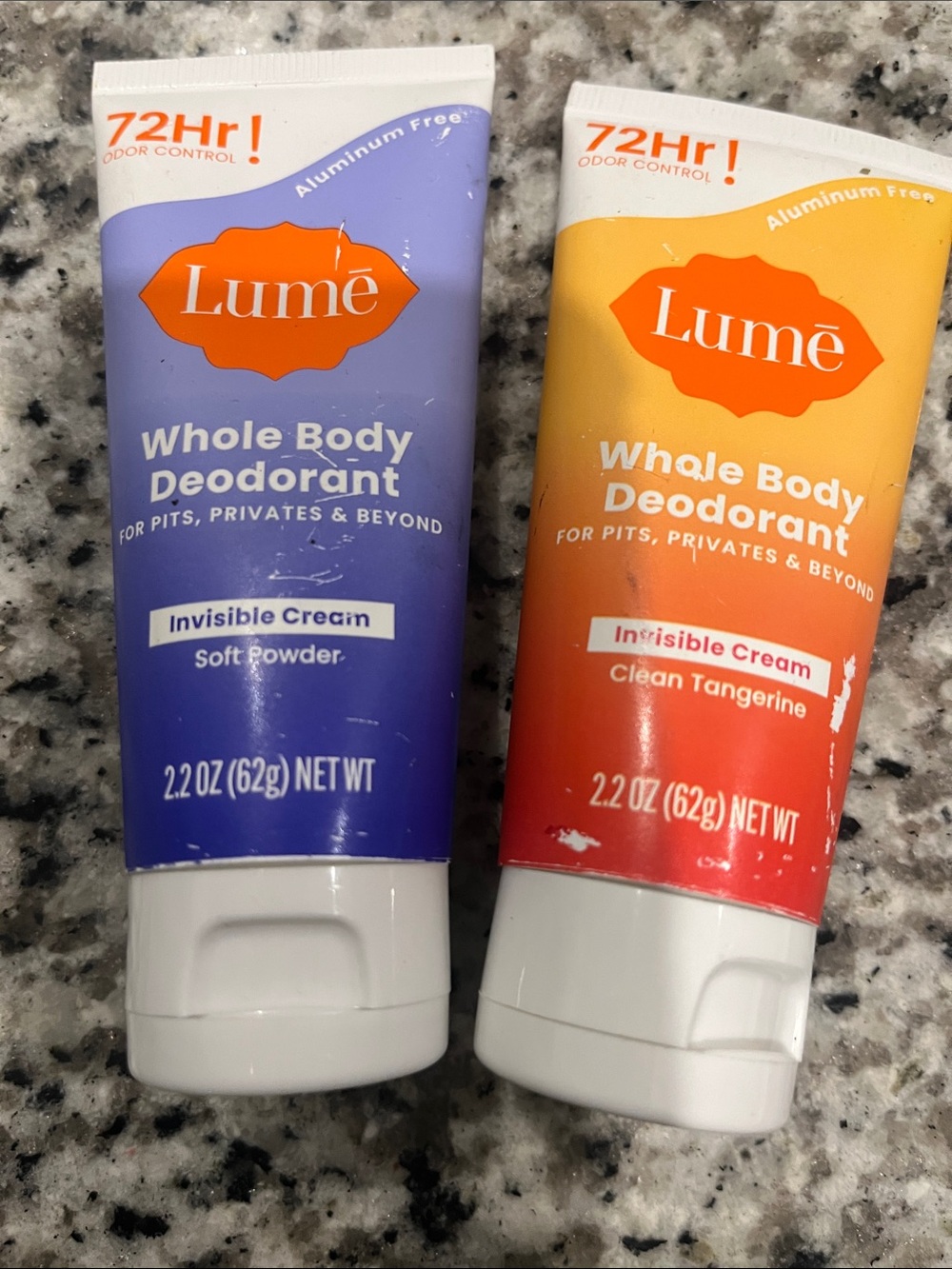 Lumē Whole Body Deodorant - Soft Powder & Clean Tangerine